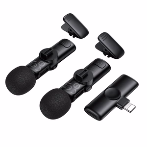 Borofone Lavalier juhtmevaba mikrofon BFK16A Winner Lightning must - 2 tk