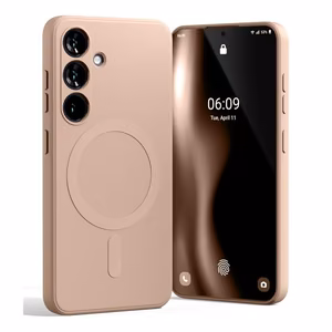 Mercury Semi-Silicone MagSafe ümbris Samsung S24 FE jaoks, liivaroosa