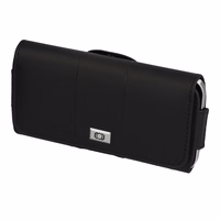 Tel Protect MAX Belt Holster (SIZE 14) jaoks Iphone 11/16 Plus/16 Pro/17 Pro/Huawei P30 Lite/Samsung S23/S24/S25 must, leather (155x80x14 mm)