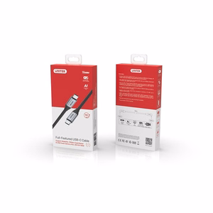 UNITEK C14082ABK USB kaabel USB 3.2 Gen 2 (3.1 Gen 2) 1 m USB C Must