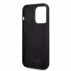 Karl Lagerfeld Silicone Choupette ümbris jaoks iPhone 14 Pro Max - must