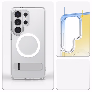 Spigen Ultra Hybrid S Mag MagSafe ümbris Samsung Galaxy S26 Ultra - läbipaistev ja valge