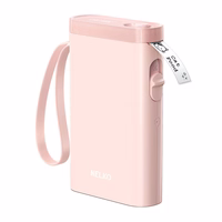 Nelko P21 thermal label printer (roosa)