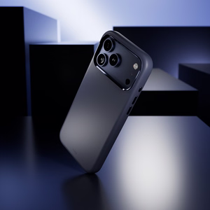 Чехол Puro Icon Mag Pro Liquid Silicone для iPhone 17 Pro, совместимый с MagSafe, с защитой камеры и алюминиевыми кнопками - тёмно-синий