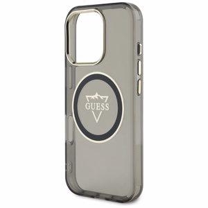 Guess IML Metal Mountain Logo MagSafe iPhone 16 Pro Ümbris - must
