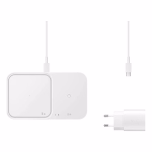 Juhtmevaba laadija Samsung Duo EP-P5400TWEGEU valge 15W (laadija ja kaabliga) / 100% originaal /