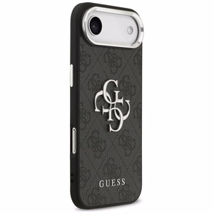 GUESS ümbris jaoks IPHONE 17 Air GUHCP17MP4G4SMCK (4G PU Leather Ümbris with Big 4G and Classic Logo and Hõbedane Metal Camera Frame) must
