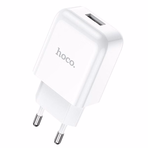 Phone Laadija Hoco USB A 2A 10W + Kaabel USB A to Lightning N2 valge