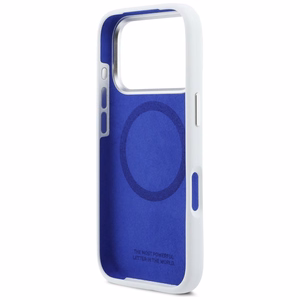 BMW M Silicon Horizontal Line MagSafe Ümbris jaoks iPhone 17 Pro - valge