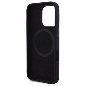 BMW Silicone Cut Tricolor Lines MagSafe Ümbris jaoks iPhone 16 Pro Max - must