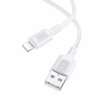 Borofone Kaabel BX111 Feliz - USB to Lightning - 2,4A 1 metre valge