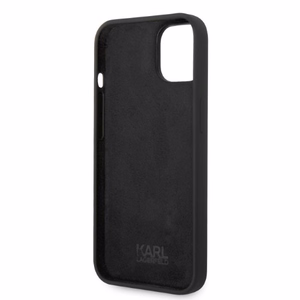 Karl Lagerfeld Silicone Ikonik ümbris jaoks iPhone 14 Plus - must