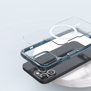 Nillkin Nature Pro Magnetic armored ümbris with MagSafe jaoks iPhone 15 Pro - valge