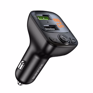 Borofone BC41 Bluetooth MP3 mängija / FM modulaator (hands free, microSD, QC3.0 USB-A, USB-A 5V/1A)