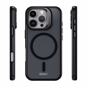 Чехол Etteri Morning Fog для iPhone 16 Pro 6,3" чёрный