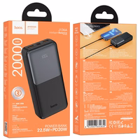 External battery Akupank Hoco J136A 22.5W+PD20W 20000mAh must