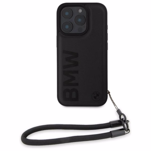 BMW Signature Leather Wordmark Cord Ümbris jaoks iPhone 16 Pro - must