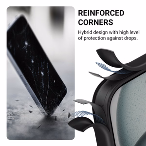Crong Hybrid Frost MAG Cover MagSafe ümbris seadmele iPhone 17e / 16e, must