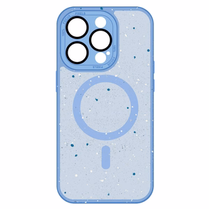 Tel Protect Magnetic Splash Frosted Ümbris jaoks Iphone 15 Pro Light sinine