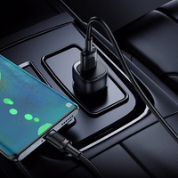 Borofone Car laadija BZ34 Cloud - USB - QC 3.0 18W must