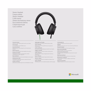 Microsoft Xbox Stereo kõrvaklapid juhtmega peakomplekt mängude must