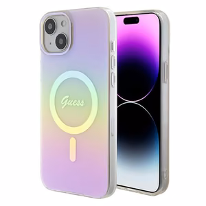 Guess GUHMP15MHITSP iPhone 15 Plus 6.7" roosa/roosa hardcase IML Iridescent MagSafe