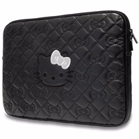 Hello Kitty Zip PU Quilted Bows ümbris jaoks a 14" laptop - must