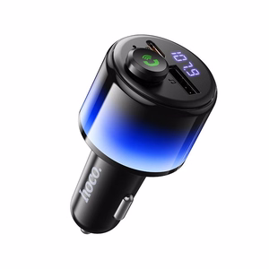 Must Hoco E166 Bluetooth-autosaatja 2 x USB-A ja USB-C pesaga ning QC 3.0 ja PD 42 W toega