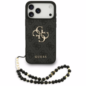 Guess 4G Strap 4G Classic Logo ümbris jaoks iPhone 17 Pro Max - must