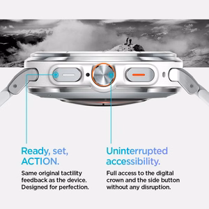 Spigen Modern Fit Band metallrihm Samsung Galaxy Watch Ultra 47 mm kellale, hõbedane