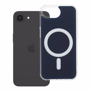 Clear Fusion Mag Cover ümbris mudelile iPhone 16e (SE 4, 2025) / 17e, MagSafe'iga ühilduv – tumesinine