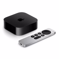 Apple TV 4K must, hõbedane 4K Ultra HD 128 GB Wi-Fi Ethernet LAN
