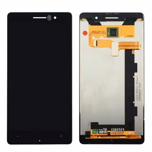 LCD ekraan ühilduv Nokia Lumia 830 raamiga must HQ