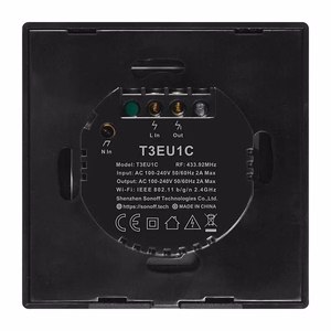 Nutikas Lüliti WiFi + RF 433 Sonoff T3 EU TX (1-channel)