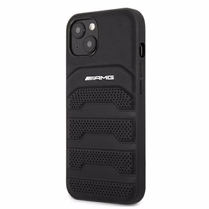 AMG Leather Debossed Lines чехол для iPhone 13 mini - чёрный