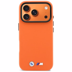 BMW M Metal Logo MagSafe чехол iPhone 17 Pro - оранжевый
