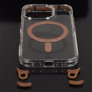 Tel Protect Strap Clear чехол для Iphone 17 золотой