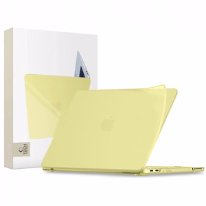 Tech-Protect Softshell ümbris MacBook Neo 13 2026 jaoks - matt kollane