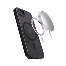 Crong Hybrid Frost MAG Cover - iPhone 17e / 16e MagSafe ümbris (must)