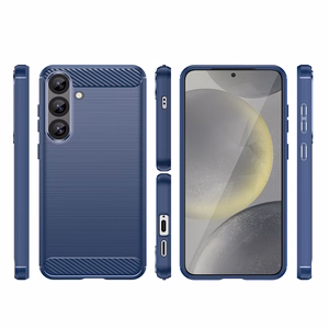 Carbon Ümbris jaoks Samsung Galaxy S25+ - sinine