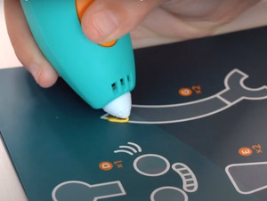 3Doodler Start Plus 3D pliiats 0.77 mm türkiissinine, kollane