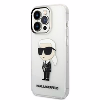 Karl Lagerfeld Ikonik Karl ümbris jaoks iPhone 14 Pro Max - läbipaistev