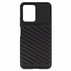 Thunder Ümbris jaoks Xiaomi Redmi Note 12 5G/Poco X5 Must