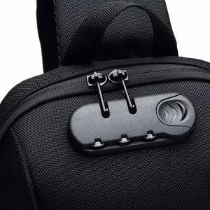 Wozinsky Premium Single Shoulder Anti-Theft City Backpack koos Organizer and USB - must