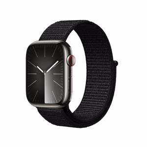 Crong Nylon Reflex Sport rihm Apple Watch 38 / 40 / 41 / 42 mm kellale, must
