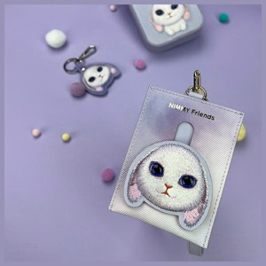 Nimmy Big Eyed Pet 2.0 Rabbit Wallet Card Holder - Lilla