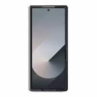 Mercedes Leather Wood Imitation MagSafe Ümbris jaoks Samsung Galaxy Z Fold 6 - Must