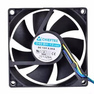 CHIEFTEC 80x80x25mm kuullaagri PWM ventilaator