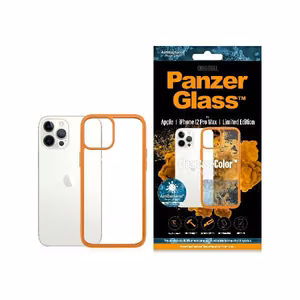 PanzerGlass ClearCase ümbris jaoks iPhone 12 Pro Max - läbipaistev oranž
