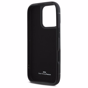 BMW Sign Leather Cardslot Ümbris jaoks iPhone 16 Pro Max - must